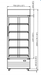 Dukers DSM-19R Commercial Single Glass Swing Door Merchandiser Refrigerator, 29.5" Wide - Top Restaurant Supplies