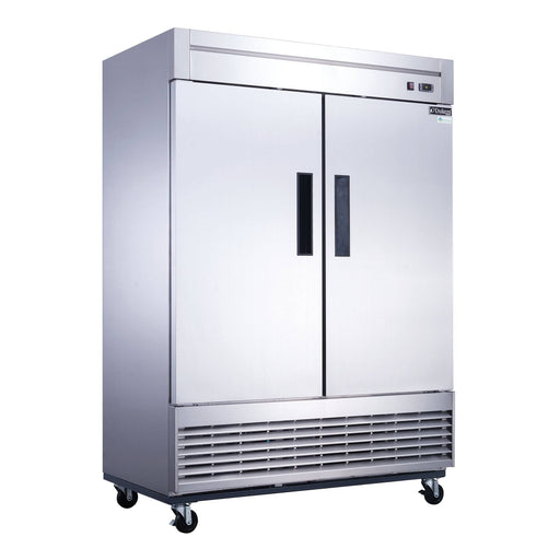 Dukers D55F 2-Door Commercial Freezer in Stainless Steel, 55.125" Wide - Top Restaurant Supplies