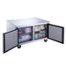 Dukers DUC48F 2-Door Undercounter Freezer in Stainless Steel, 48.125" Wide - Top Restaurant Supplies