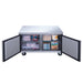 Dukers DUC48F 2-Door Undercounter Freezer in Stainless Steel, 48.125" Wide - Top Restaurant Supplies