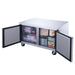 Dukers DUC48F 2-Door Undercounter Freezer in Stainless Steel, 48.125" Wide - Top Restaurant Supplies