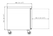 Dukers DUC48F 2-Door Undercounter Freezer in Stainless Steel, 48.125" Wide - Top Restaurant Supplies