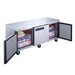 Dukers DUC72R 3-Door Undercounter Commercial Refrigerator in Stainless Steel, 72.25" Wide - Top Restaurant Supplies