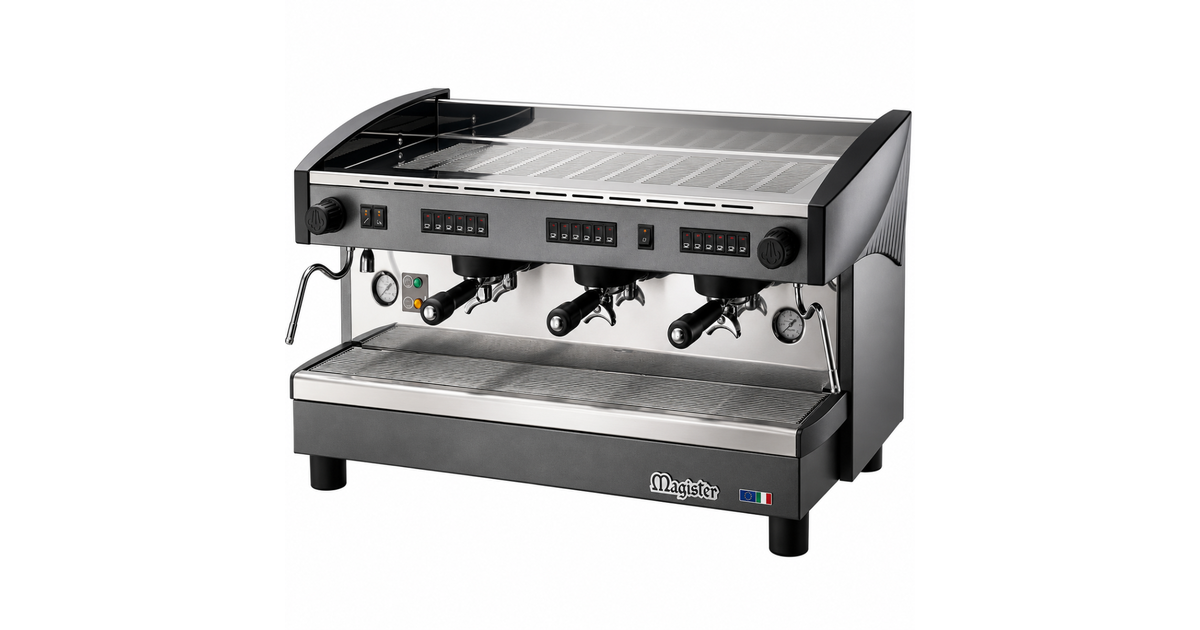 Magister ES100 STILO 220V Third Group Automatic Espresso Machine with Steam Wand - 5400W
