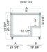 Excellence Industries EURO-5 24 5/8" Flat Lid Display Freezer, 5.0 Cu Ft. - Top Restaurant Supplies