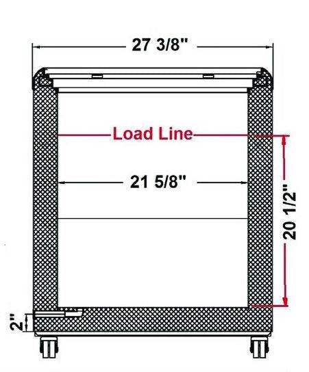 Excellence Industries HL-11HC 43 1/2" Low Temperature DisplayFreezer, 11.1 Cu Ft. - Top Restaurant Supplies
