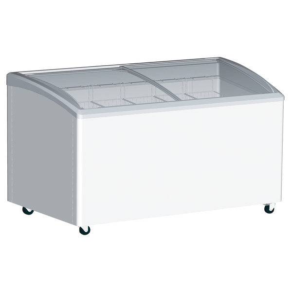 Excellence Industries VB-2HC 28 1/2" Curved Lid Display Freezer, 6.3 Cu Ft. - Top Restaurant Supplies