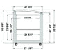 Excellence Industries VB-2HC 28 1/2" Curved Lid Display Freezer, 6.3 Cu Ft. - Top Restaurant Supplies