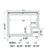 Excellence Industries VB-7HC 66 3/8" Curved Lid Display Freezer, 18.5 Cu Ft. - Top Restaurant Supplies