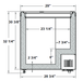 Excellence Industries VBN-3 29" Narrow Display Freezer, 4.0 Cu Ft. - Top Restaurant Supplies