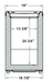 Excellence Industries VBN-3 29" Narrow Display Freezer, 4.0 Cu Ft. - Top Restaurant Supplies