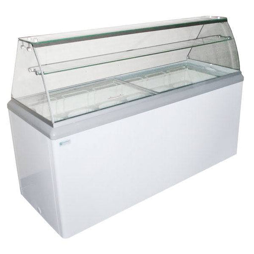 Excellence Industries HBG-12HC 70 5/8" Gelato Dipping Cabinet with LED, 20 Cu Ft. - Top Restaurant Supplies