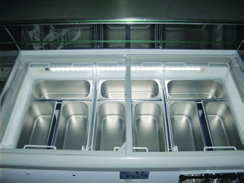 Excellence Industries HBG-7HC 43 1/2" Gelato Dipping Cabinet with LED, 11.1 Cu Ft. - Top Restaurant Supplies