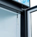Coldline G15-W 26" Single Glass Swing Door Merchandiser Refrigerator, Black - Top Restaurant Supplies
