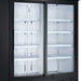 Coldline G53S-B 53" Double Sliding Glass Door Merchandising Refrigerator, Black - Top Restaurant Supplies