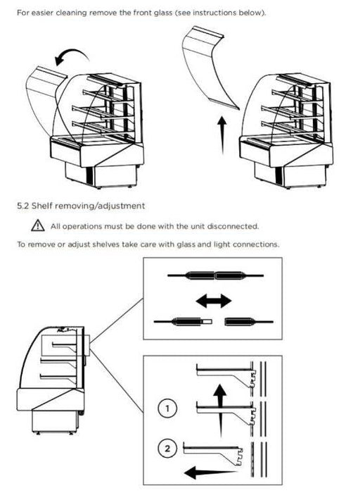 Hydra Kool KBD-CG-60-S Curved Glass Bakery Deli Case - Top Restaurant Supplies
