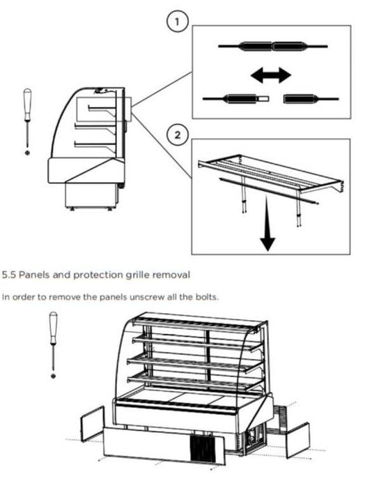 Hydra Kool KBD-CG-60-S Curved Glass Bakery Deli Case - Top Restaurant Supplies