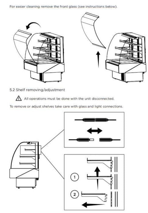 Hydra Kool KBD-CG-80-S Curved Glass Bakery Deli Case - Top Restaurant Supplies