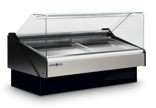 Hydra-Kool KFM-SF-50-S 52" Flat Glass Seafood Display Case, Self-Contained - Top Restaurant Supplies