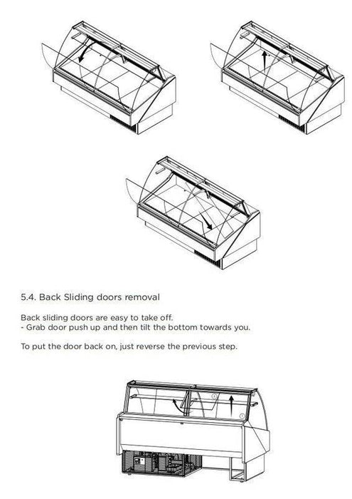 Hydra-Kool KFM-FG-50-S Fresh Meat Flat Glass Deli Case - Top Restaurant Supplies