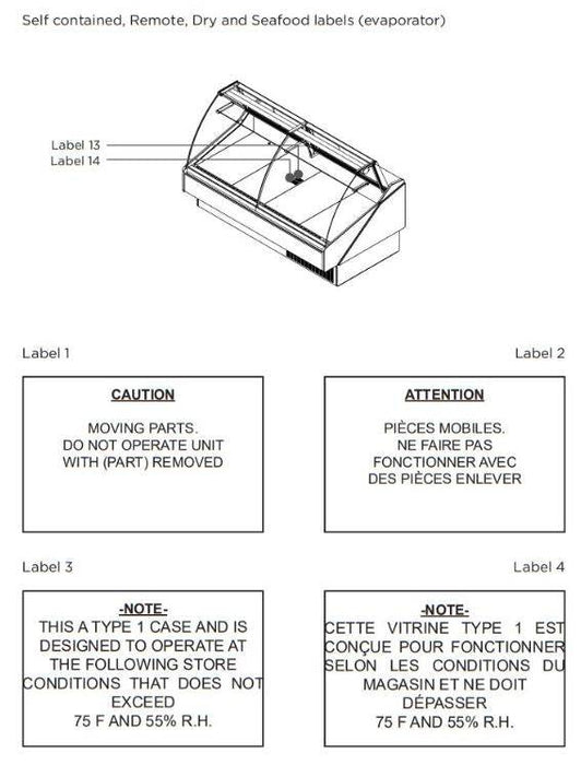 Hydra-Kool KFM-FG-80-S Fresh Meat Flat Glass Deli Case - Top Restaurant Supplies