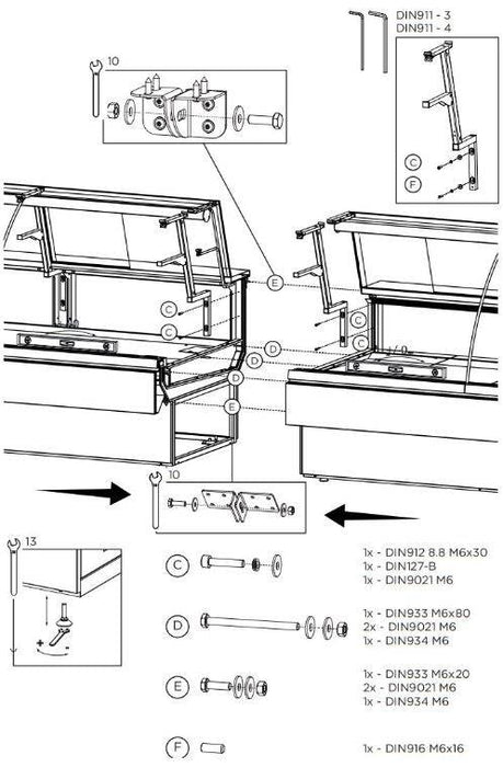Hydra-Kool KFM-OF-100-S Fresh Meat Open Front Deli Case - Top Restaurant Supplies