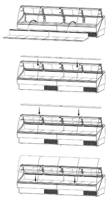 Hydra-Kool KFM-OF-100-S Fresh Meat Open Front Deli Case - Top Restaurant Supplies