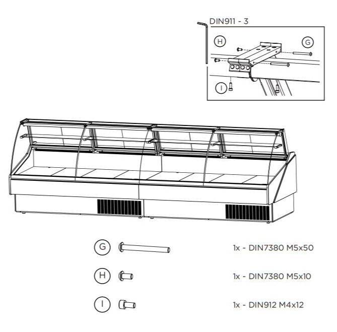 Hydra-Kool KFM-OF-100-S Fresh Meat Open Front Deli Case - Top Restaurant Supplies