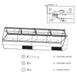Hydra-Kool KFM-OF-100-S Fresh Meat Open Front Deli Case - Top Restaurant Supplies
