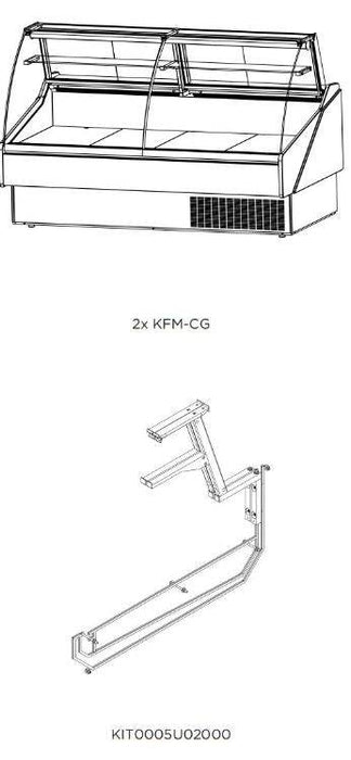 Hydra-Kool KFM-OF-60-S Fresh Meat Open Front Deli Case - Top Restaurant Supplies