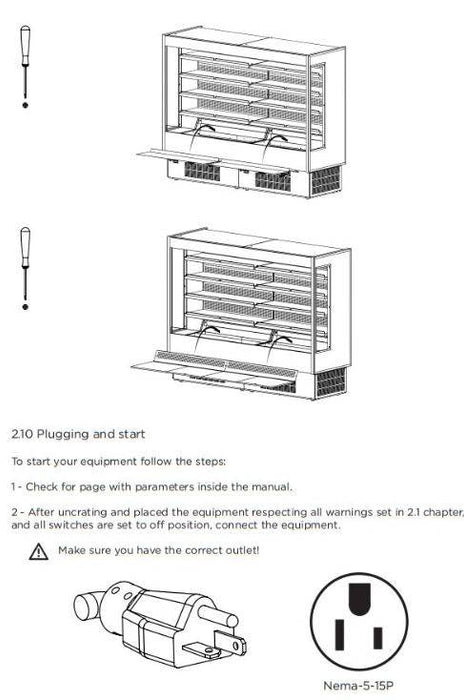 Hydra-Kool KGH-OF-80-S KGH-OF Grab-N-Go High Profile Case - Top Restaurant Supplies