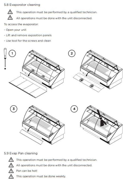 Hydra Kool KPM-CG-80-S Deli Products and Packaged Meat Curved Glass Deli Case - Top Restaurant Supplies