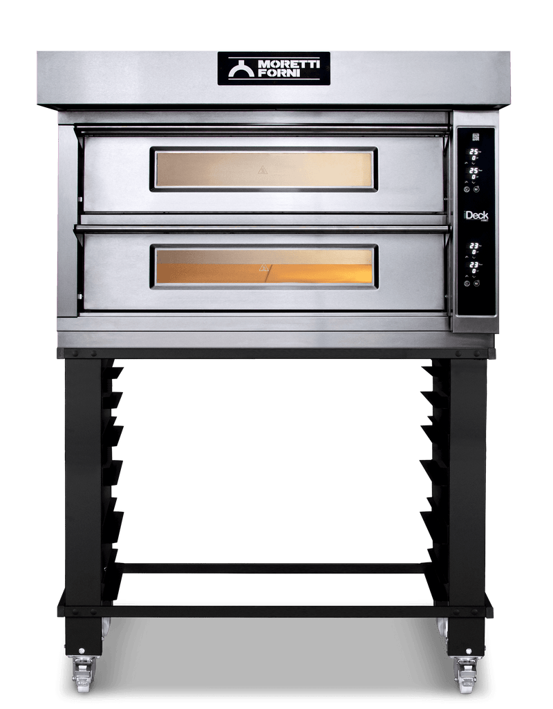 Ampto ID-D 105.105 iDeck electronic Control Electric Pizza Oven 41"W x 41"D chamber. 2 Deck - Top Restaurant Supplies