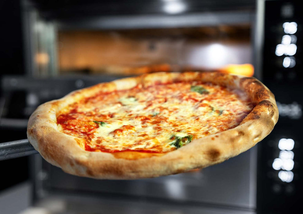 AMPTO ID-M 72.42 iDeck Digital Control Electric Pizza Oven 28-1/3" x 16-1/2" x 5-1/2" chamber (Internal) . 1 Deck. 230/60/3ph (Copy)