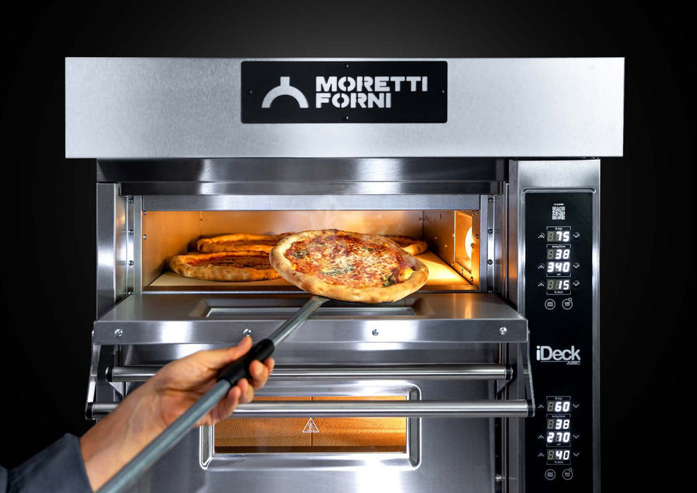 AMPTO ID-M 72.42 iDeck Digital Control Electric Pizza Oven 28-1/3" x 16-1/2" x 5-1/2" chamber (Internal) . 1 Deck. 230/60/3ph (Copy)