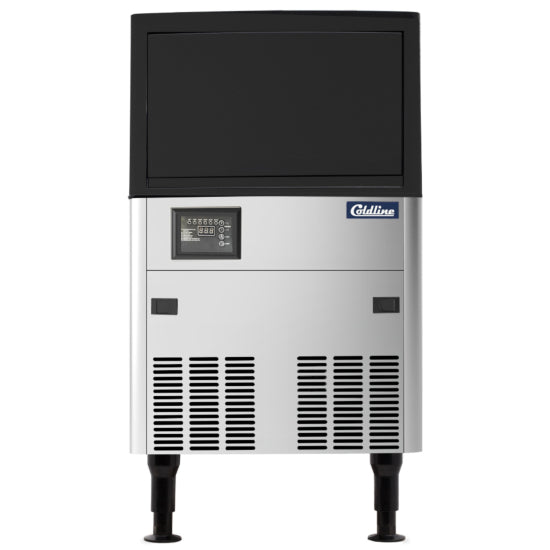 Coldline ICE80 18" Undercounter Ice Machine with Bin, Air Cooled, Half Cube, 80 lb.- toprestaurantsupplies.com