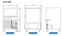 Icetro WU-0100-AC Undercounter Ice Machine Air Cooled 21” - Top Restaurant Supplies