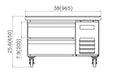 IKON ICBR-38 Chef Base, 38" Wide, 5.1 Cu. Ft. - Top Restaurant Supplies