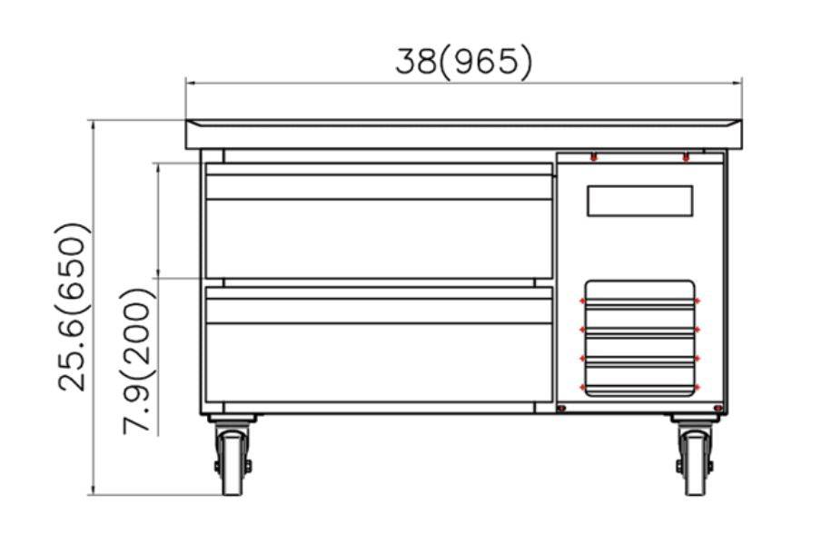 IKON ICBR-38 Chef Base, 38" Wide, 5.1 Cu. Ft. - Top Restaurant Supplies