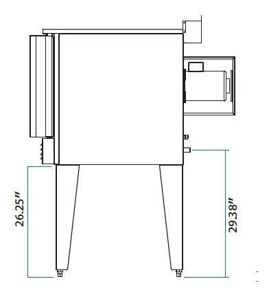 IKON IECO 38" Full-Size Single Deck Electric Convection Oven - Top Restaurant Supplies