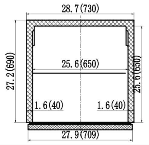 IKON ISP29 Salad and Sandwich Prep Table, 28.9" Wide, 5.2 Cu. Ft.
 7.7 Cu. Ft. - Top Restaurant Supplies