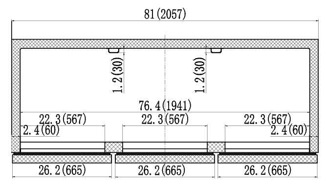 IKON IT82F-DV Triple Door Freezer Top Mount, 81" Wide, 67.7 Cu. Ft. - Top Restaurant Supplies