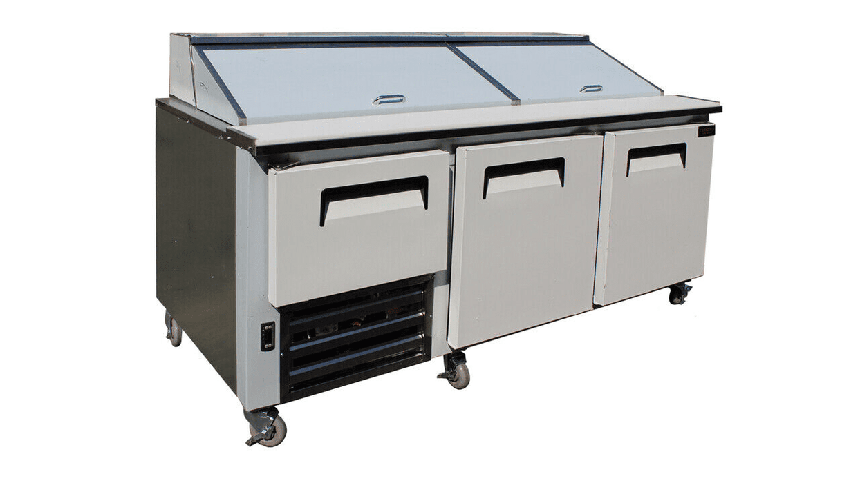 Cooltech CTR-84BM 2-1/2 Door Refrigerated Sandwich Prep Unit 84” - Top Restaurant Supplies - Refrigerated Sandwich Prep - Cooltech