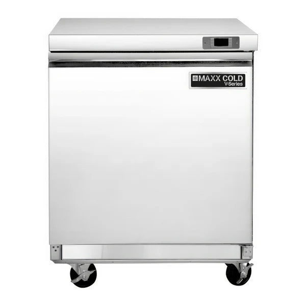 Congelador bajo encimera de 1 puerta Maxx Cold V-Series, en acero inoxidable