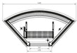 Kool-It KBF-60C Corner display case, 59" Wide, 15.9 Cu. Ft. - Top Restaurant Supplies