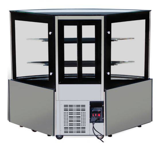 Kool-It KBF-60CD Corner display case, 59" Wide, 15.9 Cu. Ft. - Top Restaurant Supplies