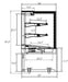 Kool-It KBF-72 Flat Glass Display Case, 70.8" Wide, 21.5 Cu. Ft. - Top Restaurant Supplies