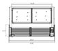 Kool-It KBF-72 Flat Glass Display Case, 70.8" Wide, 21.5 Cu. Ft. - Top Restaurant Supplies