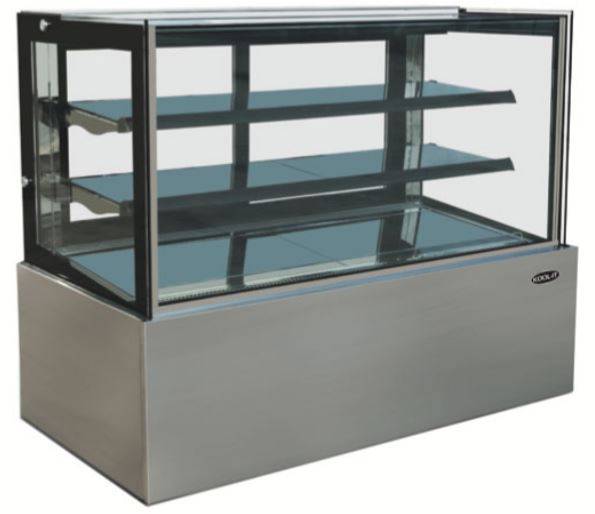 Kool-It KBF-72 Flat Glass Display Case, 70.8" Wide, 21.5 Cu. Ft. - Top Restaurant Supplies