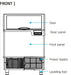 Kool-It KCU-180-AH Undercounter Ice Maker, 177 Lbs. Per Day, Undercounter, Half Cube Style Ice - Top Restaurant Supplies